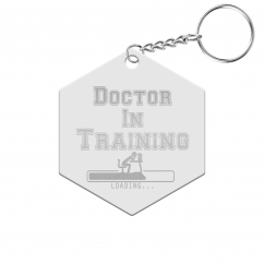 Doctor in Training Hexagon Keychain